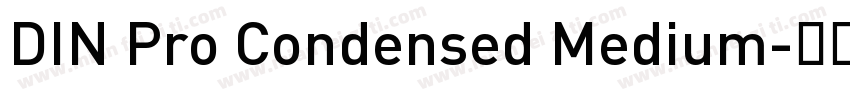 DIN Pro Condensed Medium字体转换